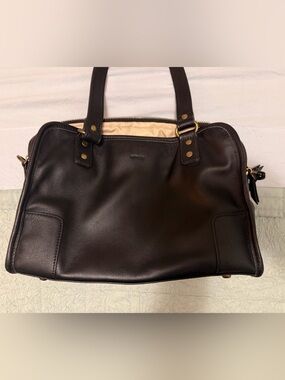 GUC.  Minooy Full Grain Leather Phoebe Satchel.